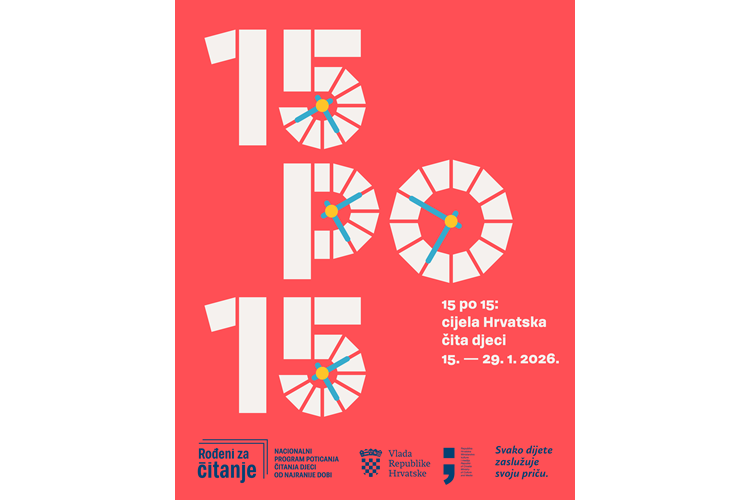 Nacionalni čitalački izazov „15 po 15: cijela Hrvatska čita djeci“
